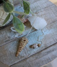 Aragonite &amp; Tiger&#39;s Eye Pendulum by Imogen Designs ~ Anxiety Relieving ~ - $543.42 MXN