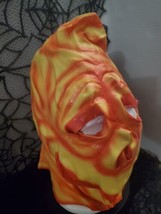Vintage Adult Flamehead Latex Mask Halloween Cinema Secrets 1999 Flame Fire Wow - £43.65 GBP