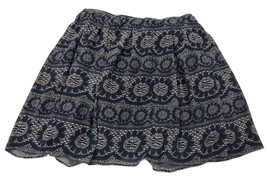 Gap Women&#39;s Lined Paisley Pleated Skirt Size 10 Dark Gray Tan - £3.18 GBP