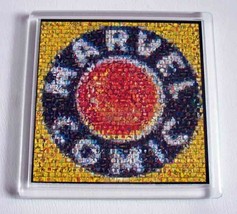 Marvel Comics 1939 mosaic logo Coaster 4 X 4 inches - £6.11 GBP