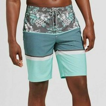 Goodfellow &amp; Co. Mens Big &amp; Tall Aqua Stoked Board Shorts Sizes 44 and 48 NWT - £15.79 GBP