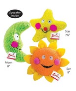 Smiling Colorful Celestial Dog Toys Berber Moon Star Sun Toy or Set of A... - £8.52 GBP+
