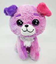 Russ Li&#39;l Peepers Puppy Dog Pink Purple 9&quot; Plush Stuffed Girl Toy Kellytoy B314 - £7.86 GBP