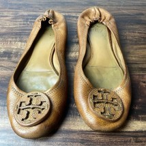 Tory Burch Ballet flats Tan Leather Size 11 - £35.61 GBP