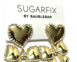 SUGARFIX by BaubleBar X&#39;s and Bows Drop Earrings Heart Nickel Free - $9.90