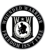 EagleEmblems Wounded Warrior &quot;Freedom Isn&#39;t Free&quot; Veteran Logo Lapel / H... - £7.09 GBP