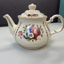 Vintage Floral and Gold Sadler Teapot made in England #3682 - £19.88 GBP