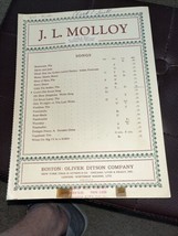 1920 J. L. Molloy. Love&#39;s old Sweet Song. Sheet music. - £5.51 GBP