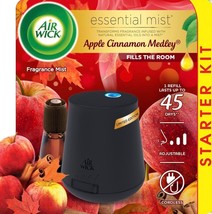 Air Wick Essential Mist Diffuser &amp; Refill Starter Kit, Apple Cinnamon Medley - £15.71 GBP