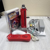 Nintendo Wii Red Console 25th Anniversary Super Mario Bros Bundle W/Accessories - £92.99 GBP