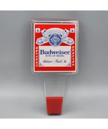 Vintage Beer Tap Handle Genuine Budweiser King Of Beers Clear Acrylic - $11.64