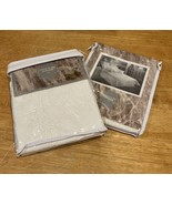 Coventry Manor Cotton Standard Sham Pillow Winter Garden Eyelet Lace Cotton - $29.69