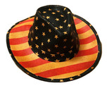 Uomo Bandiera Americana Cowboy Cappello, a Righe Western Tea-Stained Ua ... - £14.99 GBP