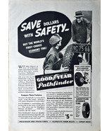 Good Year Pathfinder Save dollars with safety- 1936 Vintage Print Ad - $16.66 CAD