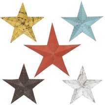 CRIMPED METAL 3D BARN STAR – PA Dutch Folk Art in 3 Sizes &amp; 5 Colors - $33.27+