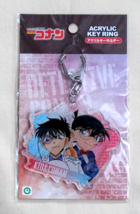 New Japan Detective Conan Case Closed Kid &amp; Conan Acrylic Key Chain Ring - £5.41 GBP