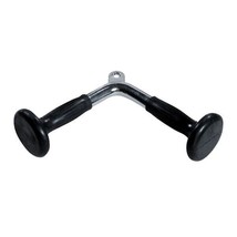 York Barbell Triceps Press-Down Chrome Bar for Cable Machine Attachment - £20.50 GBP