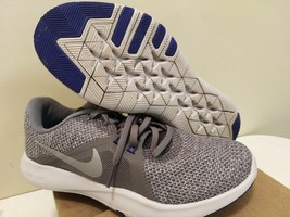 Womens Nike Flex Trainer 8 Size 6.5 Blue Grey Training Shoes - £27.52 GBP