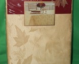Fall Splendor Damask Claret Wheat  Leaf Pattern Tablecloth Oblong 60 x 1... - $29.69
