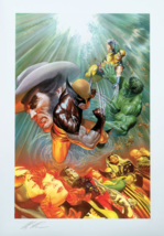 SOLD OUT Alex Ross Signed Death of Wolverine Sideshow EXC Art Print X-Men Hulk - £232.19 GBP