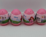 Lot of 4 Disney Princess Jumbo Plastic Eggs 40Tattoos New Sealed - $14.84
