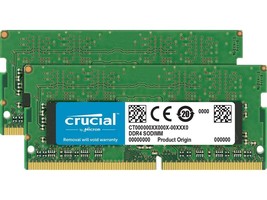 Crucial 32GB (2X16GB) 260-Pin DDR4 SO-Dimm 2666 (PC4 21300) Laptop Memor... - £92.72 GBP