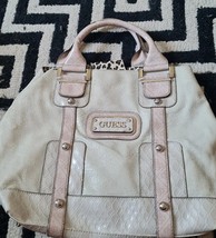 Guess Off White And Pink hand Bag For Women Express Shipping - $40.50