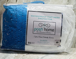 Posh Home Waterproof Mattress Protector-Queen 60x80Inches-Open Box - £70.24 GBP