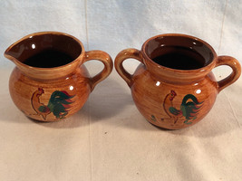 Stangl Rooster Creamer And Sugar - £15.97 GBP