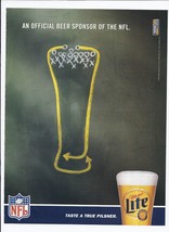 1999 Miller Lite Beer Print Ad Vintage Football 8.5&quot; x 11&quot; - £15.11 GBP