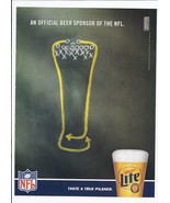 1999 Miller Lite Beer Print Ad Vintage Football 8.5&quot; x 11&quot; - £15.09 GBP