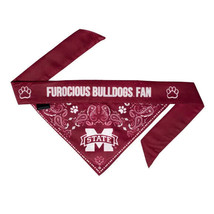 Mississippi State Bulldogs Dog Cat Bandana Two Sided Design Pet Sz:XL 22&quot;-30&quot; - £6.63 GBP