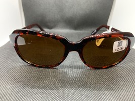 Corinne McCormack Brown rectangular Bifocal Sunreaders Sunglasses Reader... - $9.99
