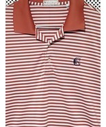 Vintage Peter Millar Shirt SZ Large Golf Polo 100% Cotton Mens Striped N... - $13.87