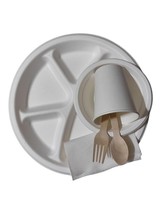 HEAVY DUTY UTENSIL BIODEGRADABLE DINNERWARE SET PACK OF 6 ITEM (175 PCS) - $54.95