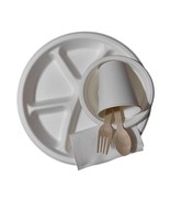 HEAVY DUTY UTENSIL BIODEGRADABLE DINNERWARE SET PACK OF 6 ITEM (175 PCS) - $75.11 CAD