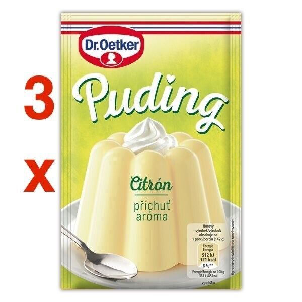 Dr.Oetker Pudding: LEMON - Pack of 3 FREE SHIPPING - $8.90