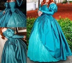 Princess Ariel Green Dress, Green Ariel Cosplay Costume for Women, Ariel... - £141.43 GBP