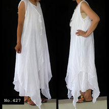 No.427 - Plus Size Clothing 1X,2X,3X,4X,5X,6X,7X Casual Tired Maxi Dress - $46.00+