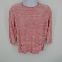 Chaps Women&#39;s Natural Red 3/4 Sleeve Sweater Size XL NWT $59 - £15.59 GBP