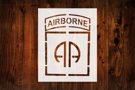 US 82nd Airborne Division Stencil, Reusable &amp; Sturdy, 8.5&quot; x 11&quot;, Custom... - $14.69
