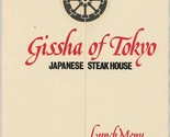 Gissha of Tokyo Die Cut Lunch Menu Japanese Steakhouse White Plains New ... - £45.79 GBP