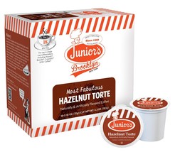 Junior&#39;s Most Fabulous Hazelnut Torte, Medium Roast Single Single Serve 18 ct - £9.43 GBP