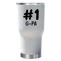 #1 G-pa Tumbler 30oz With Lid Father&#39;s Day Christmas Tumblers Gifts For Dad - £23.70 GBP