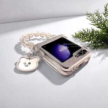 Glitter Bracelet Chain Hinge Case for Samsung Galaxy Z Flip 3 4 5 6 - St... - $58.58