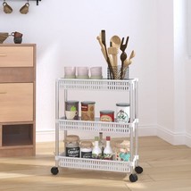  Storage Trolley Silver and White - $1,884.08 MXN