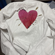 guess white jacket size large - $4.99