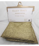 Ellen Tracy Shower Curtain - Gold - 70 in Wide x 72 in Long - £23.35 GBP