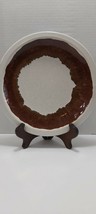 Pfaltzgraff Brown White Drip Dinner Plate 10 Inch Vwry Heavy Oven Proof USA - $284.31 MXN