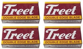 40 Treet Carbon Steel &quot;Black Beauty&quot; Double Edge Razor Blades - $9.85